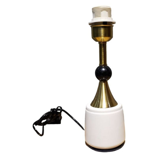 White & Black Base Metal Lamp