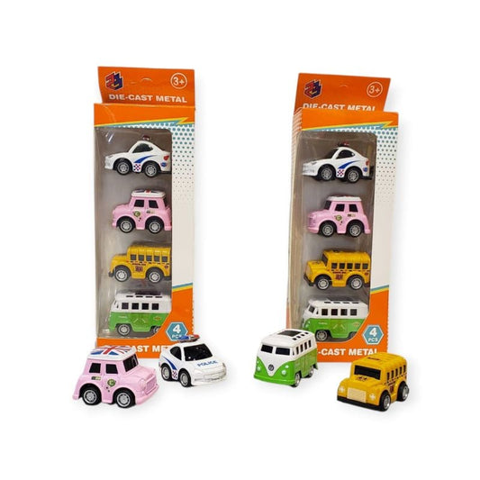 Pull Back Metal Car Set