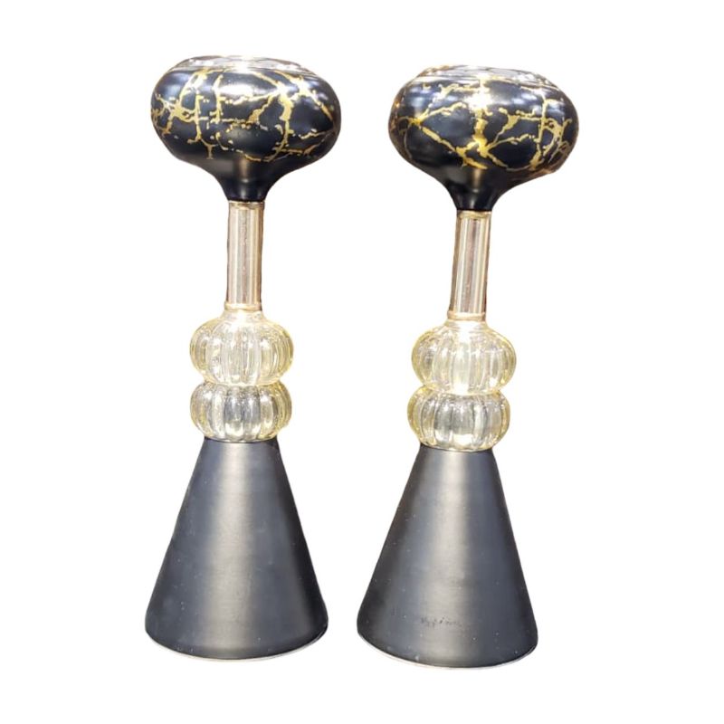 Black Cone Candle Stand Large {Each Piece}