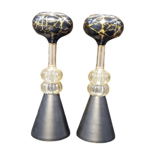 Black Cone Candle Stand Large {Each Piece}