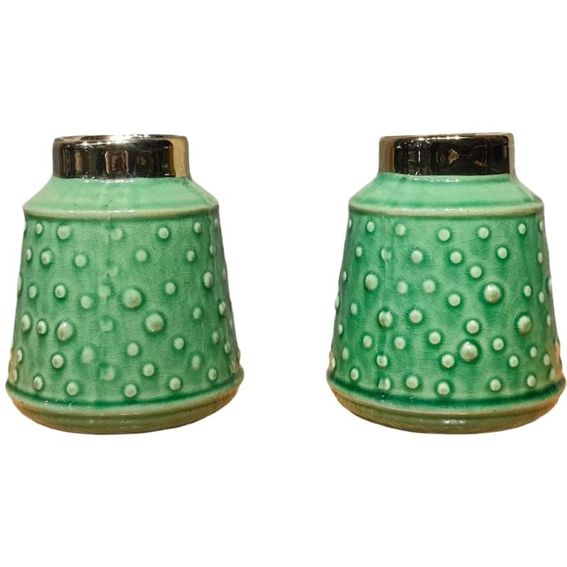 Green Circular Vase Small W/O Bunch