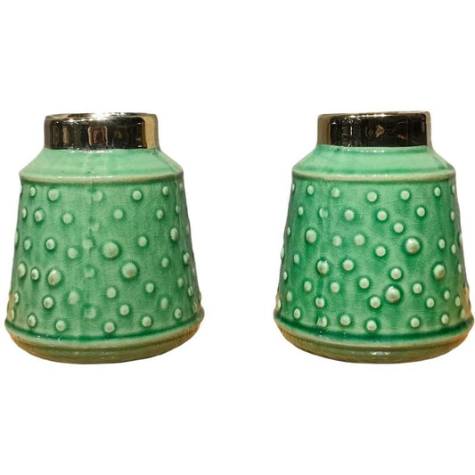 Green Circular Vase Small W/O Bunch