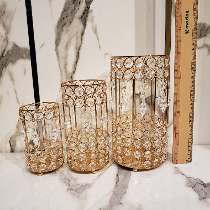 Crystalline Luxe Candle Stand {Set of 3}