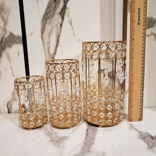 Crystalline Luxe Candle Stand {Set of 3}