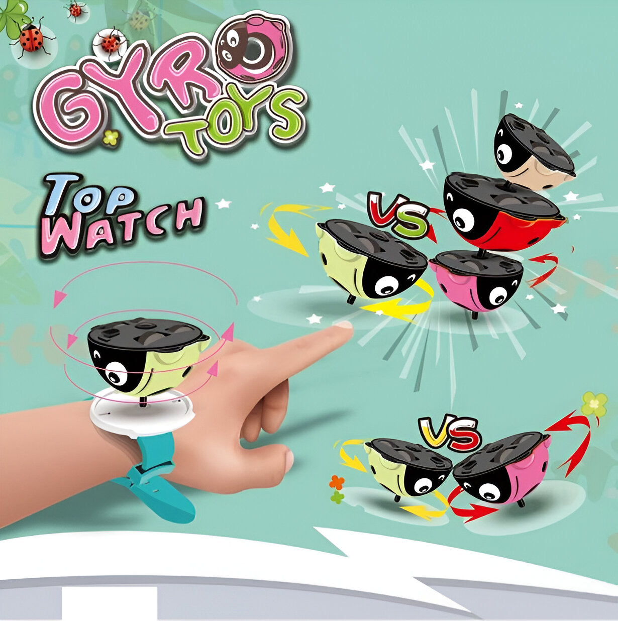 Gyro Top Watch Fun Toy