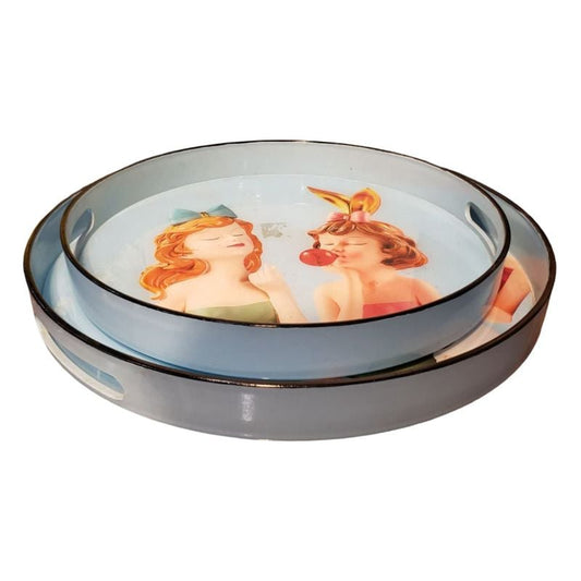 Circular Tray { Set Of 2}