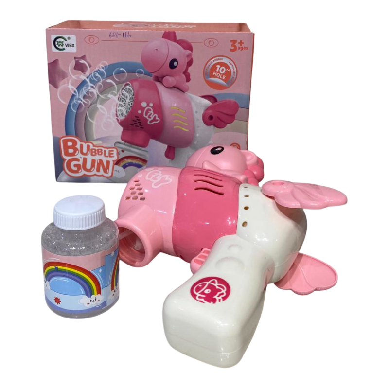 10 Holes Bubble Gun,2Col.P.Box