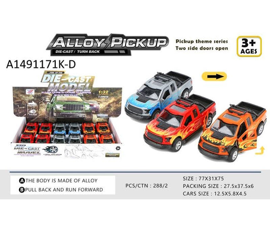 Toy Truck Alloy P/B 1:32 {Each Piece}