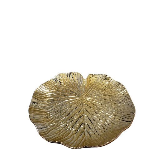 Golden Lotus Vein Platter