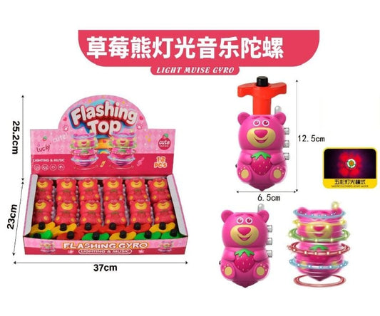 Strawberry Flash Top,W/Light&Music,12 Pc