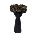 1 Piece Hairy Face Vase White/Black