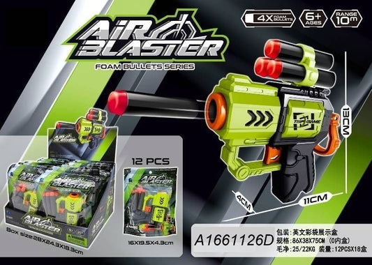 Soft Gun Set, 12 Pcs/D. Box