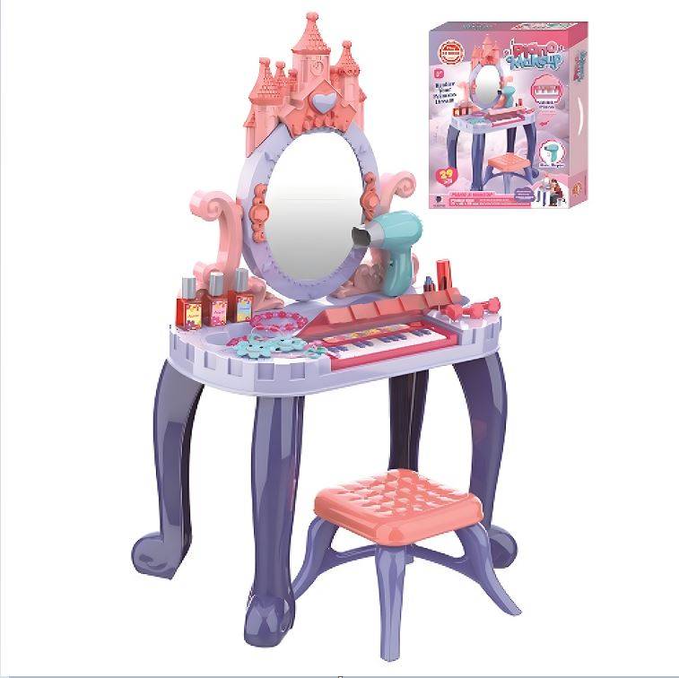 B/O Beauty Set Table,W/Light&Music.W/Out