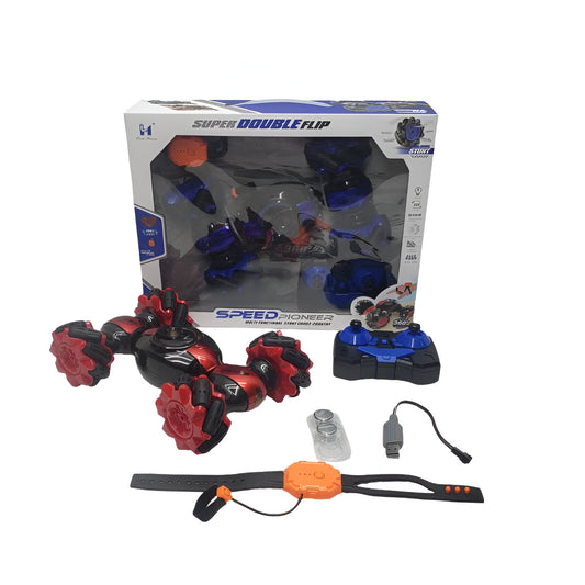 Remote Controlled Stunt Car with Watch