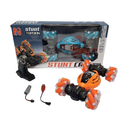 2.4G R/C Stunt Car  2 Clrs Mix  W/Light