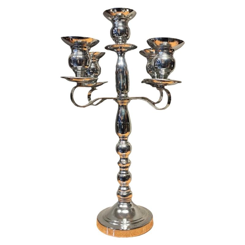 Silver candelabra Candle Stand