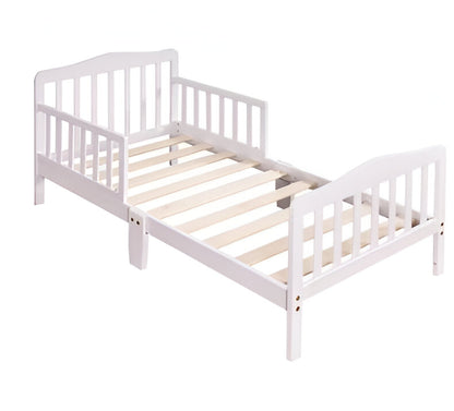 White Wooden Bed