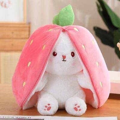 35Cm Strawberry Rabbit Stuff Toy