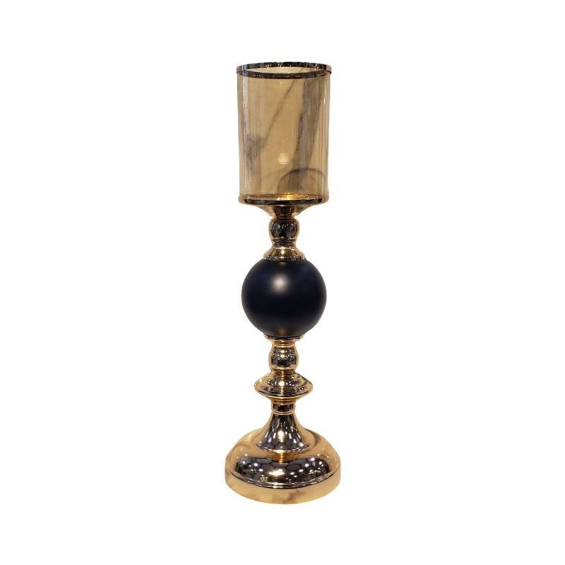 Black Ball Candle Stand {Small Size}