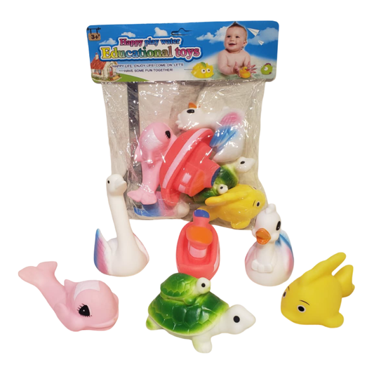 Floating Squeaky Fish Bath Set {6 PCS}