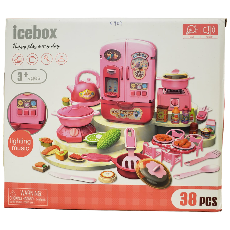 Kitchen Set  W/Light&Sound 2Cols W/Batte