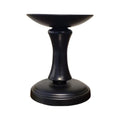 Matte black pillar candle holder