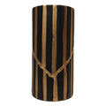 Black Golden Straight Medium Vase