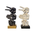 1 Piece Hands DÃ©cor Piece White/Black