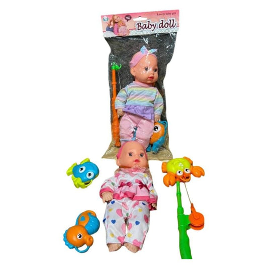 Baby Doll with Fishing Set