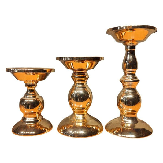 Metal Candle Stand 3 Pcs Set