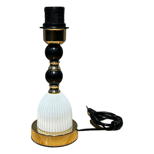 Ceramic Stone Base Lamp White