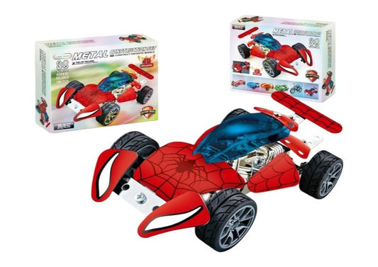 Spiderman Metal Block Car,166Pcs,P.Bx F/