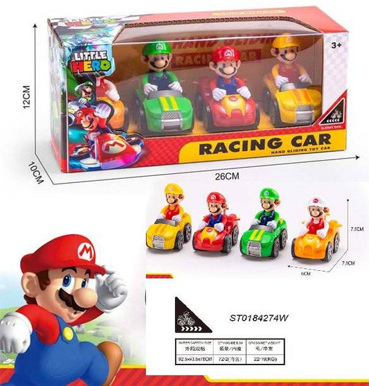 Racing Car 4Pcs/W.Bx