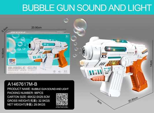 B/O Bubble Gun W/Light Music