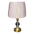 1 Piece Plain Crystal Brass Colour Lamp