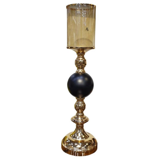 Black Ball Candle Stand {Large Size}