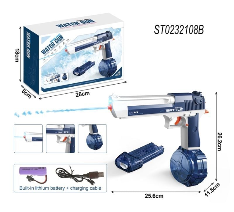 B/O Water Gun Set  W/Lght  W/Lithium Bat