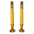 Dinner Candle With Tube Yellow