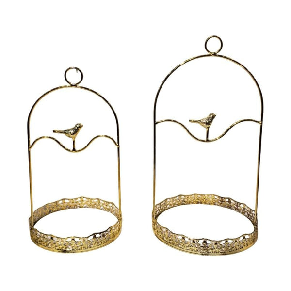 Gold Bird Multi Accessories Holder {Set Of Two }
