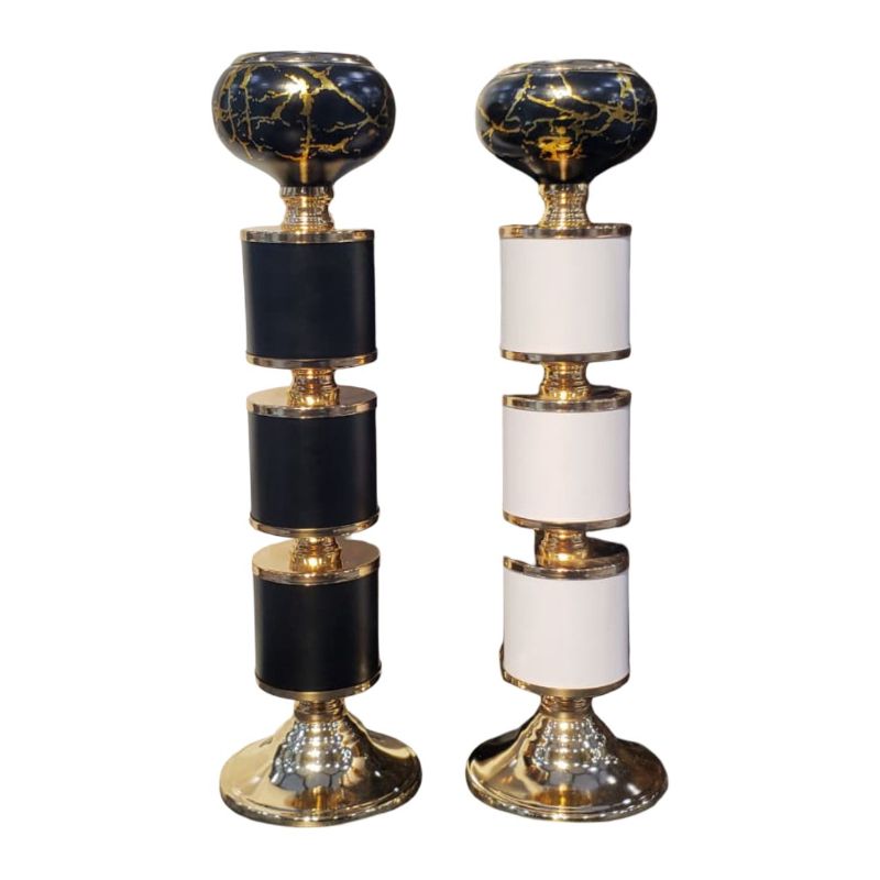 Marble Tops black-and-white Large {Each Piece}