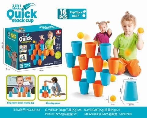 3 In 1 Quick Stack Cup Set Pb