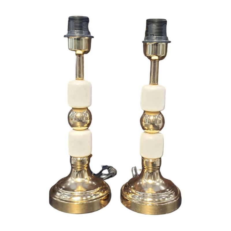 1 Piece Marble Rosegold Colour Lamp