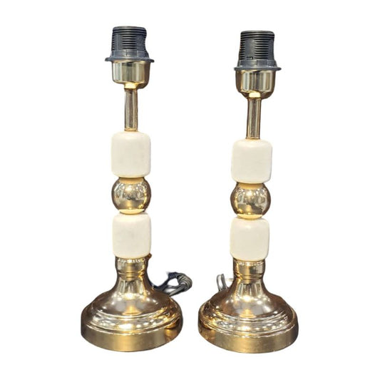 1 Piece Marble Rosegold Colour Lamp