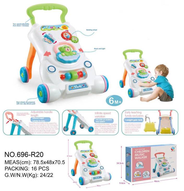 Baby Walker W/Music And Light.P.Box