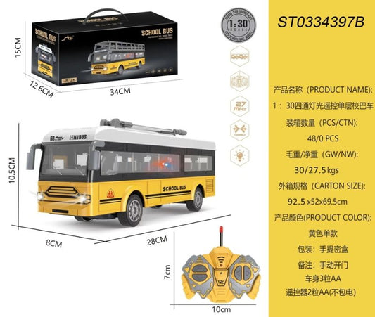 1:30 R/C School Bus Diecast