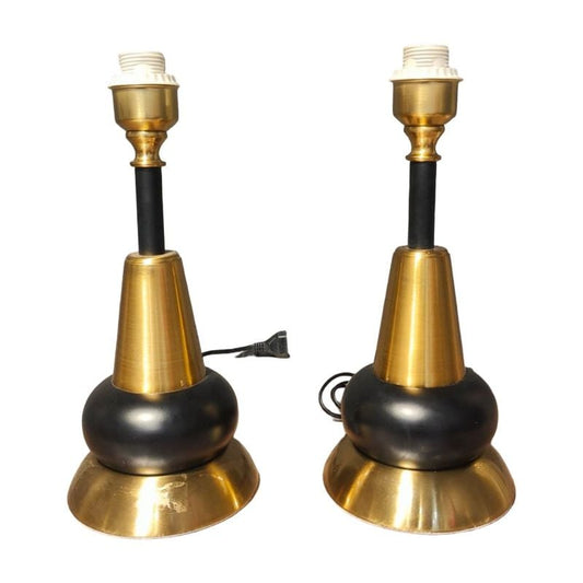 Black Wide Brass Lamp (each piece)