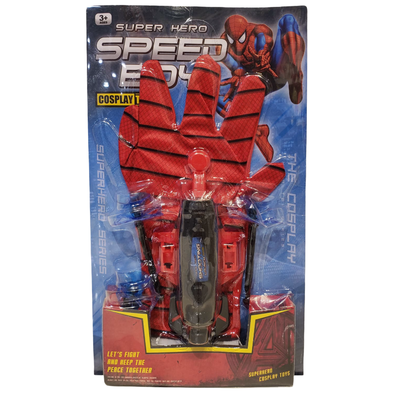 Spiderman Gloves W/Light Launcher, B.C