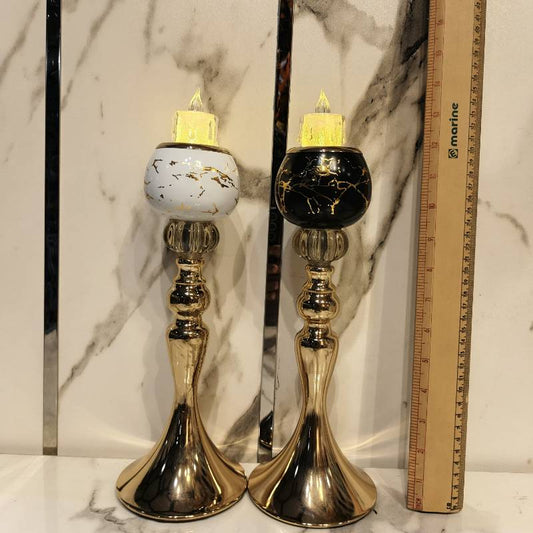 Metal Base Candle Stand Large