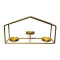3 Steps Golden Candle Stand