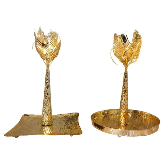 Round Small Tree Design Tray Set